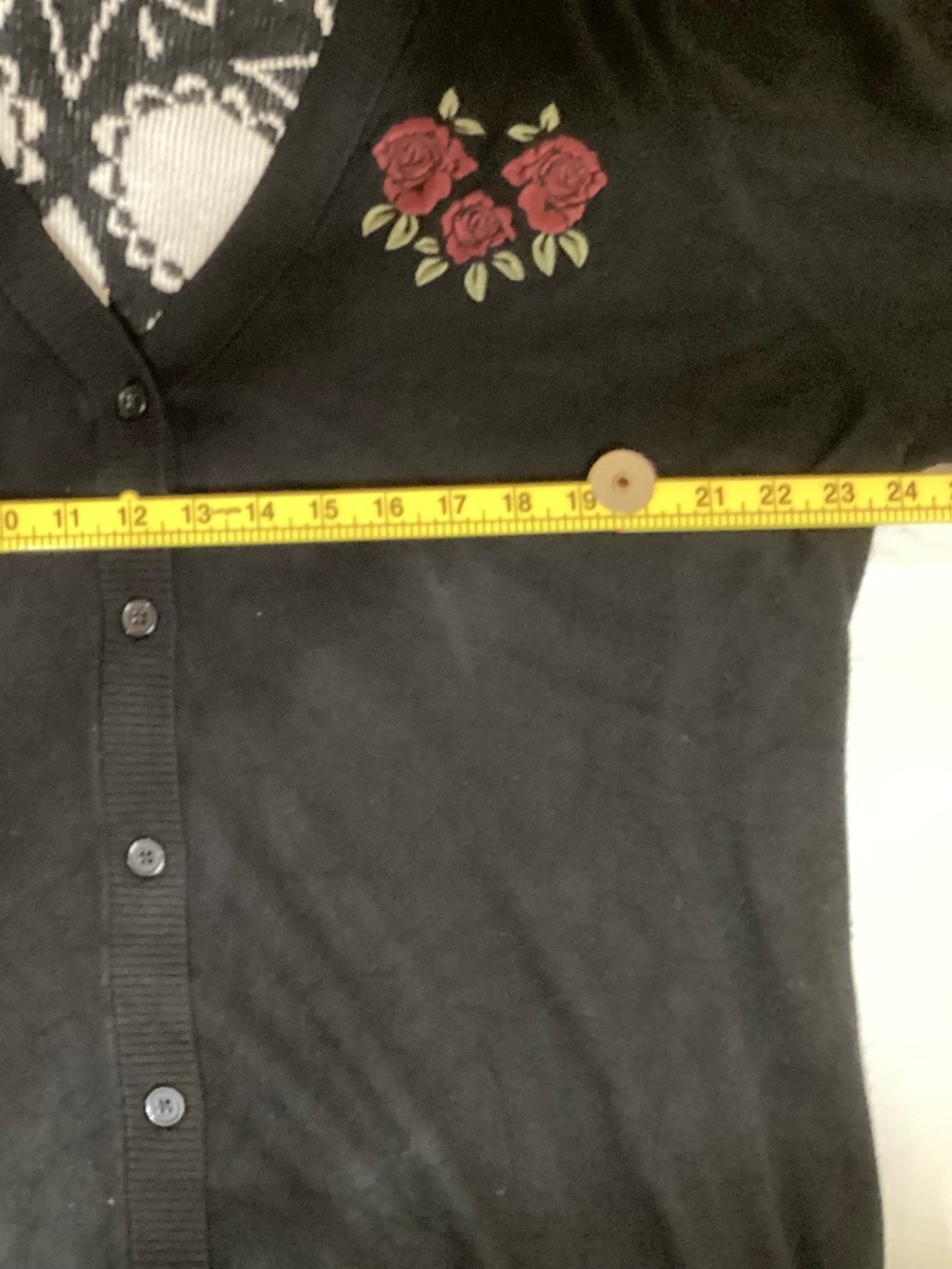 🌹 Torrid Black Sugar Skull & Rose Longline Cardigan